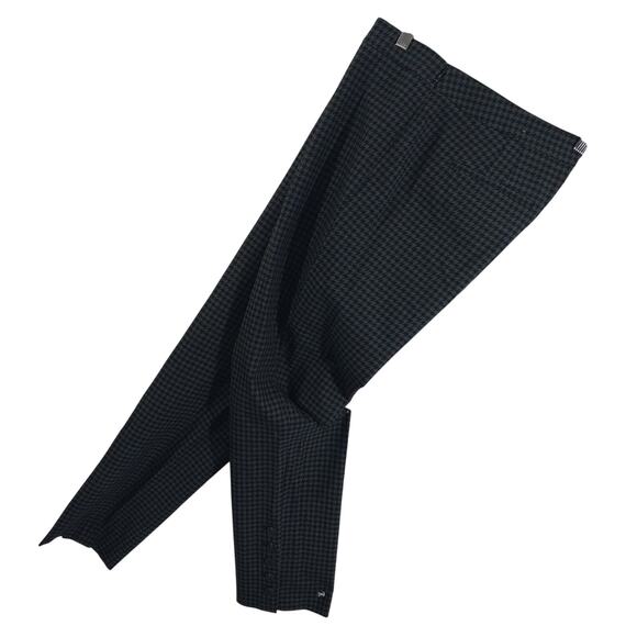 NWOT! TALBOTS! BLACK & GRAY HOUNDSTOOTH, BUTTON ANKLE DETAIL PANTS, SLACKS!SZ 12 - Picture 12 of 12